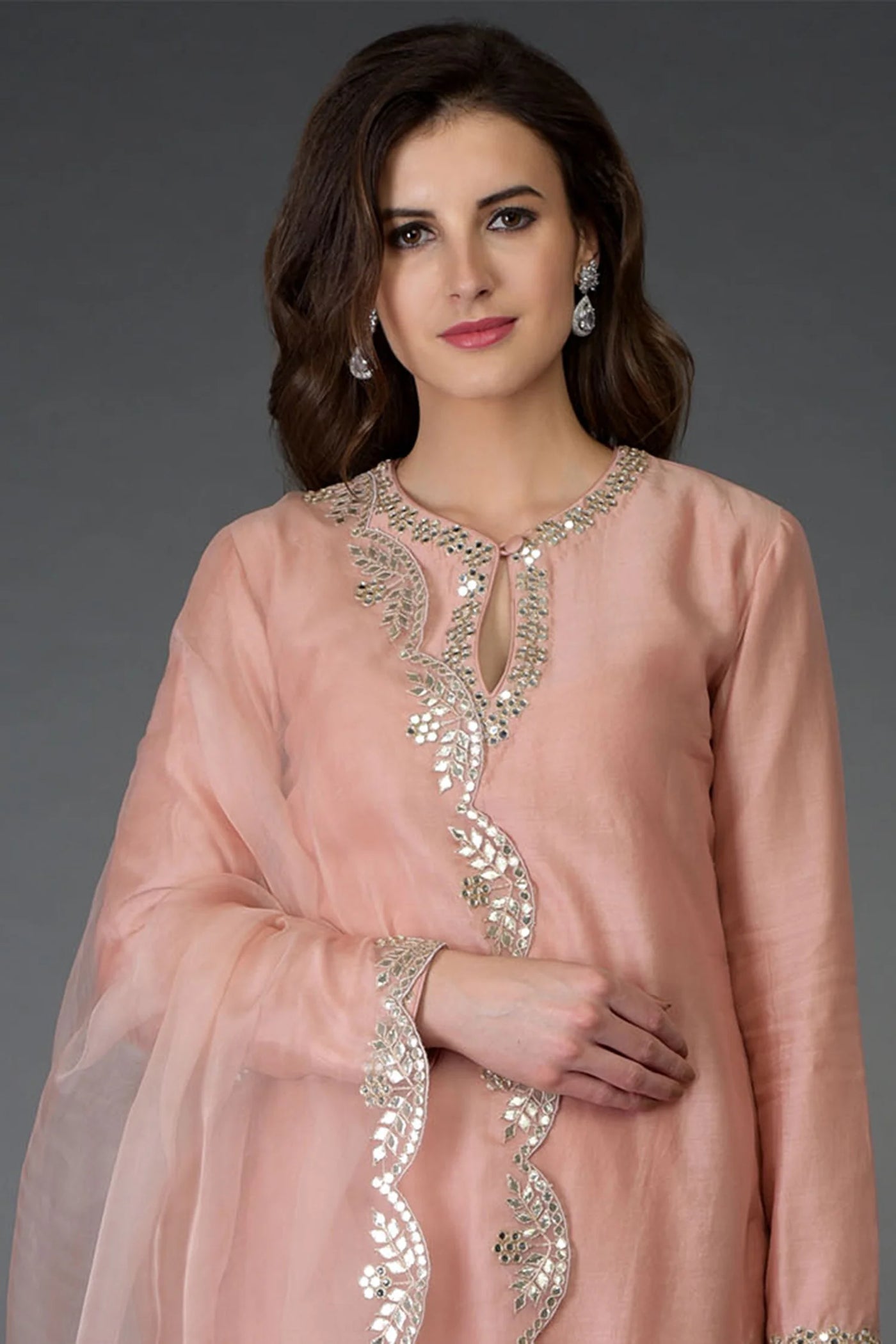 Pink Chanderi Kurta Set Indian Clothing in Denver, CO, Aurora, CO, Boulder, CO, Fort Collins, CO, Colorado Springs, CO, Parker, CO, Highlands Ranch, CO, Cherry Creek, CO, Centennial, CO, and Longmont, CO. NATIONWIDE SHIPPING USA- India Fashion X