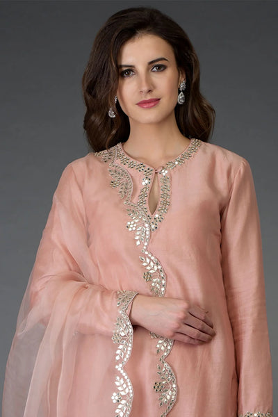 Pink Chanderi Kurta Set Indian Clothing in Denver, CO, Aurora, CO, Boulder, CO, Fort Collins, CO, Colorado Springs, CO, Parker, CO, Highlands Ranch, CO, Cherry Creek, CO, Centennial, CO, and Longmont, CO. NATIONWIDE SHIPPING USA- India Fashion X