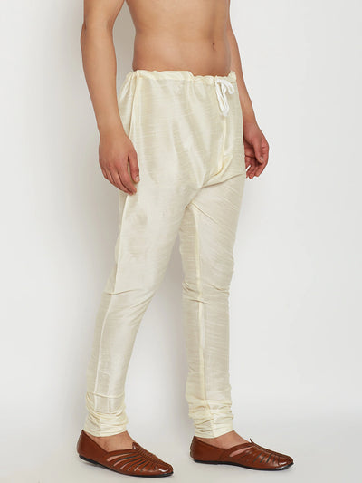 Cream Solid Silk Churidar Indian Clothing in Denver, CO, Aurora, CO, Boulder, CO, Fort Collins, CO, Colorado Springs, CO, Parker, CO, Highlands Ranch, CO, Cherry Creek, CO, Centennial, CO, and Longmont, CO. NATIONWIDE SHIPPING USA- India Fashion X