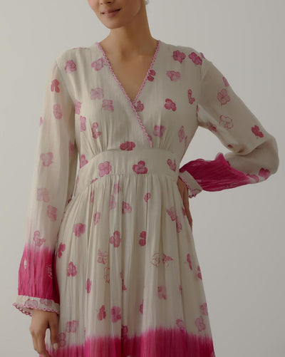 Pink Summer Petal Dress - Indian Clothing in Denver, CO, Aurora, CO, Boulder, CO, Fort Collins, CO, Colorado Springs, CO, Parker, CO, Highlands Ranch, CO, Cherry Creek, CO, Centennial, CO, and Longmont, CO. Nationwide shipping USA - India Fashion X