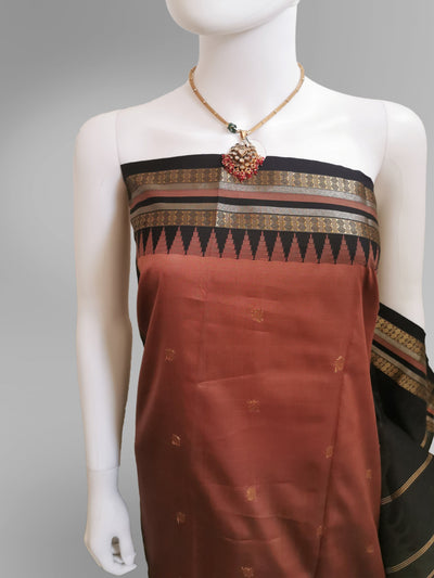 Saree in Rustic Orange Silk with Traditional Golden Embroidery Indian Clothing in Denver, CO, Aurora, CO, Boulder, CO, Fort Collins, CO, Colorado Springs, CO, Parker, CO, Highlands Ranch, CO, Cherry Creek, CO, Centennial, CO, and Longmont, CO. NATIONWIDE SHIPPING USA- India Fashion X