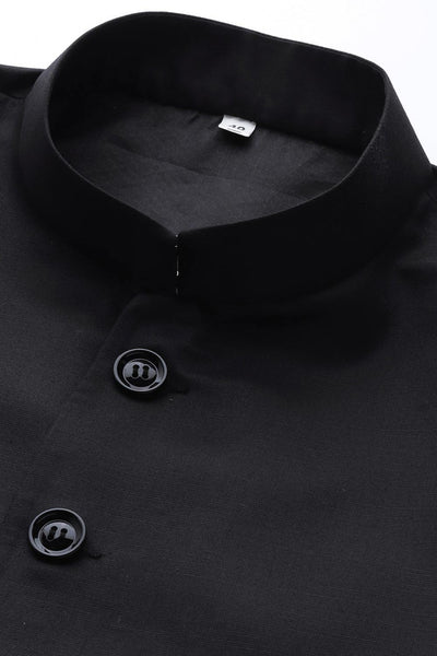 Solid Black Sherwani Set Indian Clothing in Denver, CO, Aurora, CO, Boulder, CO, Fort Collins, CO, Colorado Springs, CO, Parker, CO, Highlands Ranch, CO, Cherry Creek, CO, Centennial, CO, and Longmont, CO. NATIONWIDE SHIPPING USA- India Fashion X