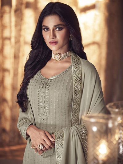 Light Green Palazzo Suit - Indian Clothing in Denver, CO, Aurora, CO, Boulder, CO, Fort Collins, CO, Colorado Springs, CO, Parker, CO, Highlands Ranch, CO, Cherry Creek, CO, Centennial, CO, and Longmont, CO. Nationwide shipping USA - India Fashion X