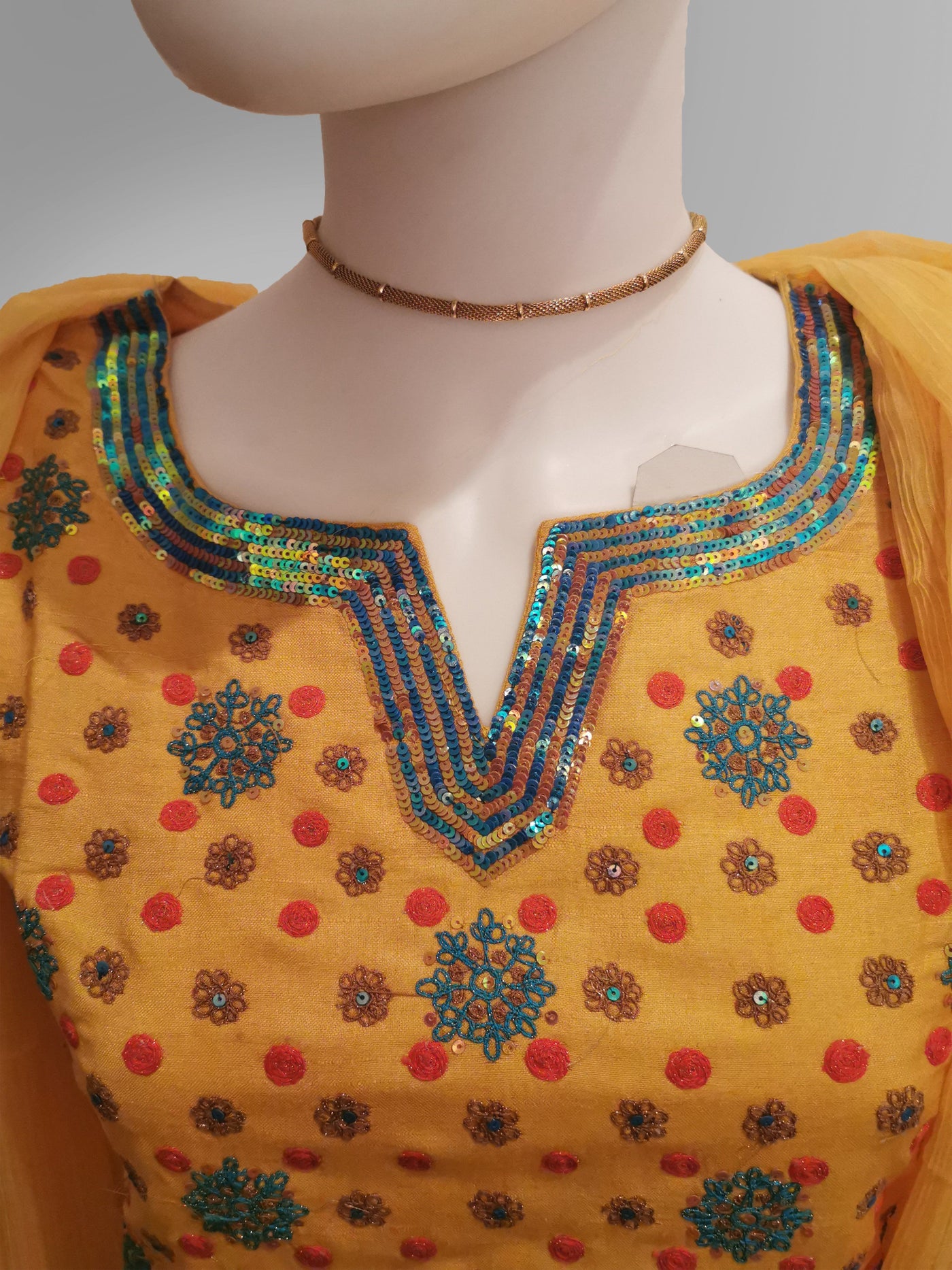Salwar-Kameez in Yellow - Indian Clothing in Denver, CO, Aurora, CO, Boulder, CO, Fort Collins, CO, Colorado Springs, CO, Parker, CO, Highlands Ranch, CO, Cherry Creek, CO, Centennial, CO, and Longmont, CO. Nationwide shipping USA - India Fashion X