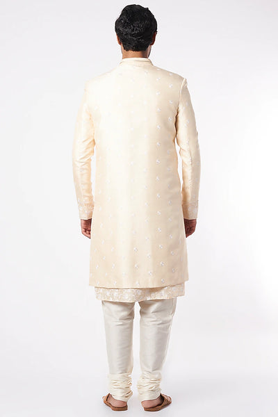 Pale Yellow Sherwani Set Indian Clothing in Denver, CO, Aurora, CO, Boulder, CO, Fort Collins, CO, Colorado Springs, CO, Parker, CO, Highlands Ranch, CO, Cherry Creek, CO, Centennial, CO, and Longmont, CO. NATIONWIDE SHIPPING USA- India Fashion X