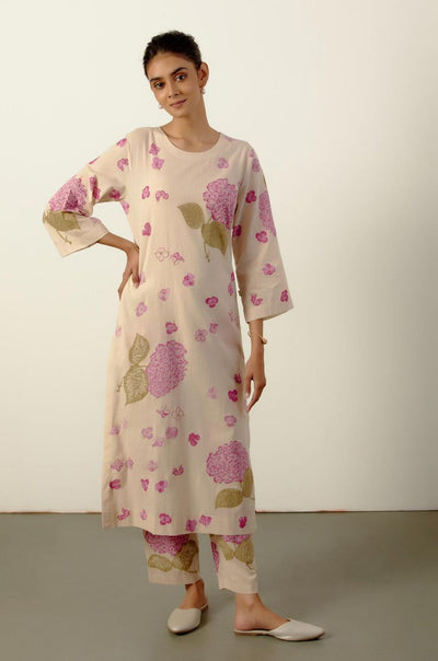 Pink Bouquet Tunic Set - Indian Clothing in Denver, CO, Aurora, CO, Boulder, CO, Fort Collins, CO, Colorado Springs, CO, Parker, CO, Highlands Ranch, CO, Cherry Creek, CO, Centennial, CO, and Longmont, CO. Nationwide shipping USA - India Fashion X