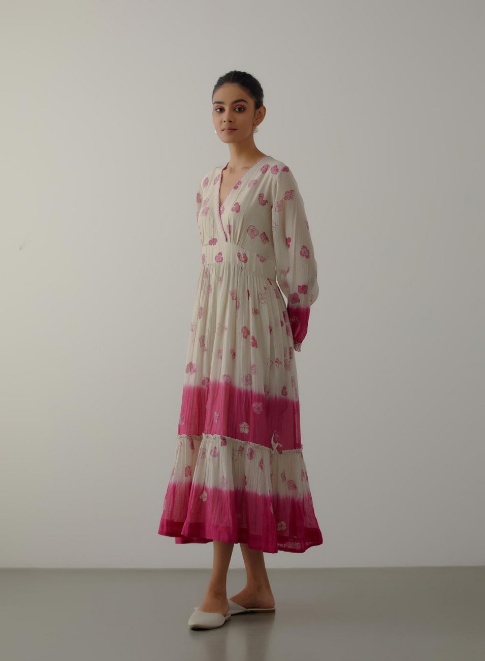 Pink Summer Petal Dress - Indian Clothing in Denver, CO, Aurora, CO, Boulder, CO, Fort Collins, CO, Colorado Springs, CO, Parker, CO, Highlands Ranch, CO, Cherry Creek, CO, Centennial, CO, and Longmont, CO. Nationwide shipping USA - India Fashion X