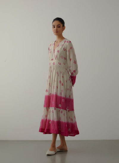 Pink Summer Petal Dress - Indian Clothing in Denver, CO, Aurora, CO, Boulder, CO, Fort Collins, CO, Colorado Springs, CO, Parker, CO, Highlands Ranch, CO, Cherry Creek, CO, Centennial, CO, and Longmont, CO. Nationwide shipping USA - India Fashion X