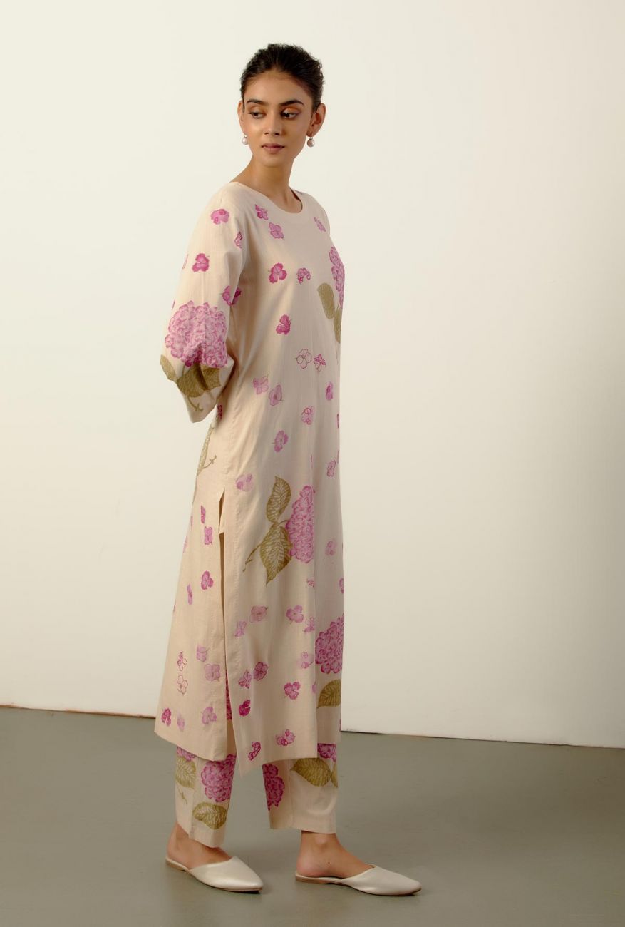 Pink Bouquet Tunic Set - Indian Clothing in Denver, CO, Aurora, CO, Boulder, CO, Fort Collins, CO, Colorado Springs, CO, Parker, CO, Highlands Ranch, CO, Cherry Creek, CO, Centennial, CO, and Longmont, CO. Nationwide shipping USA - India Fashion X