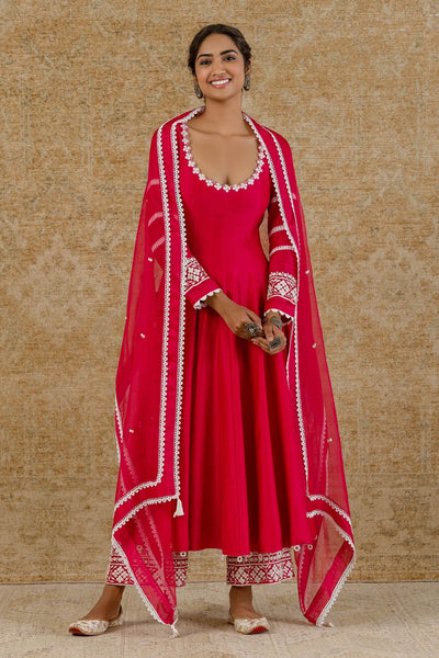 Pink Chanderi Anarkali Palazzo Indian Clothing in Denver, CO, Aurora, CO, Boulder, CO, Fort Collins, CO, Colorado Springs, CO, Parker, CO, Highlands Ranch, CO, Cherry Creek, CO, Centennial, CO, and Longmont, CO. NATIONWIDE SHIPPING USA- India Fashion X