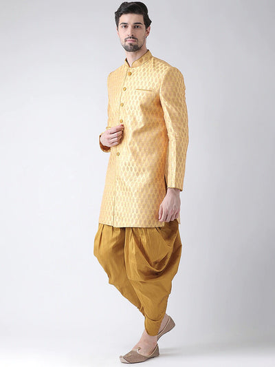 Yellow Sherwani and Dhoti Indian Clothing in Denver, CO, Aurora, CO, Boulder, CO, Fort Collins, CO, Colorado Springs, CO, Parker, CO, Highlands Ranch, CO, Cherry Creek, CO, Centennial, CO, and Longmont, CO. NATIONWIDE SHIPPING USA- India Fashion X