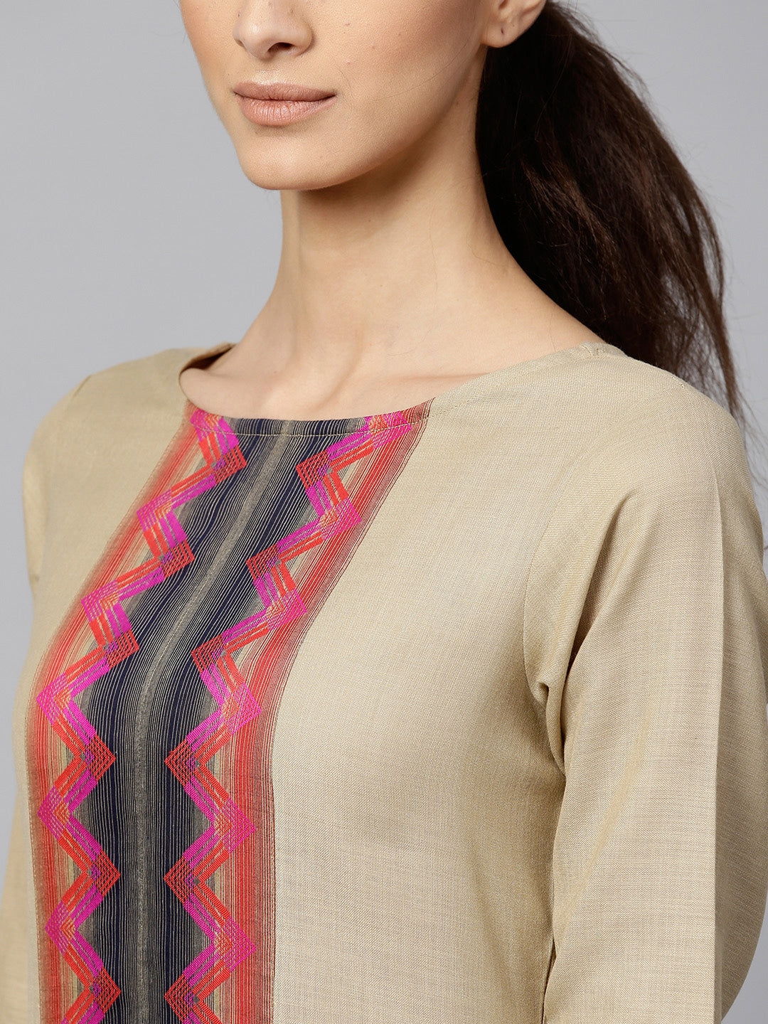 Muted Hazelnut Kurta Set - Indian Clothing in Denver, CO, Aurora, CO, Boulder, CO, Fort Collins, CO, Colorado Springs, CO, Parker, CO, Highlands Ranch, CO, Cherry Creek, CO, Centennial, CO, and Longmont, CO. Nationwide shipping USA - India Fashion X