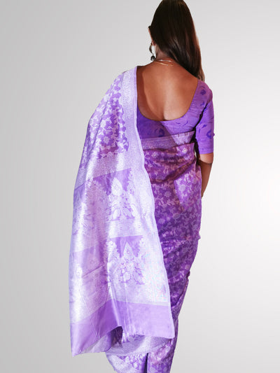 Purple Banarsi Saree - Indian Clothing in Denver, CO, Aurora, CO, Boulder, CO, Fort Collins, CO, Colorado Springs, CO, Parker, CO, Highlands Ranch, CO, Cherry Creek, CO, Centennial, CO, and Longmont, CO. Nationwide shipping USA - India Fashion X