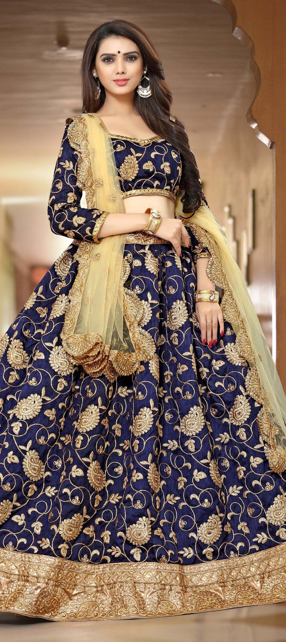Blue color party wear lehenga - Indian Clothing in Denver, CO, Aurora, CO, Boulder, CO, Fort Collins, CO, Colorado Springs, CO, Parker, CO, Highlands Ranch, CO, Cherry Creek, CO, Centennial, CO, and Longmont, CO. Nationwide shipping USA - India Fashion X