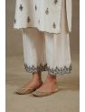 Ivory Gota And Mirror Kurta Set Indian Clothing in Denver, CO, Aurora, CO, Boulder, CO, Fort Collins, CO, Colorado Springs, CO, Parker, CO, Highlands Ranch, CO, Cherry Creek, CO, Centennial, CO, and Longmont, CO. NATIONWIDE SHIPPING USA- India Fashion X