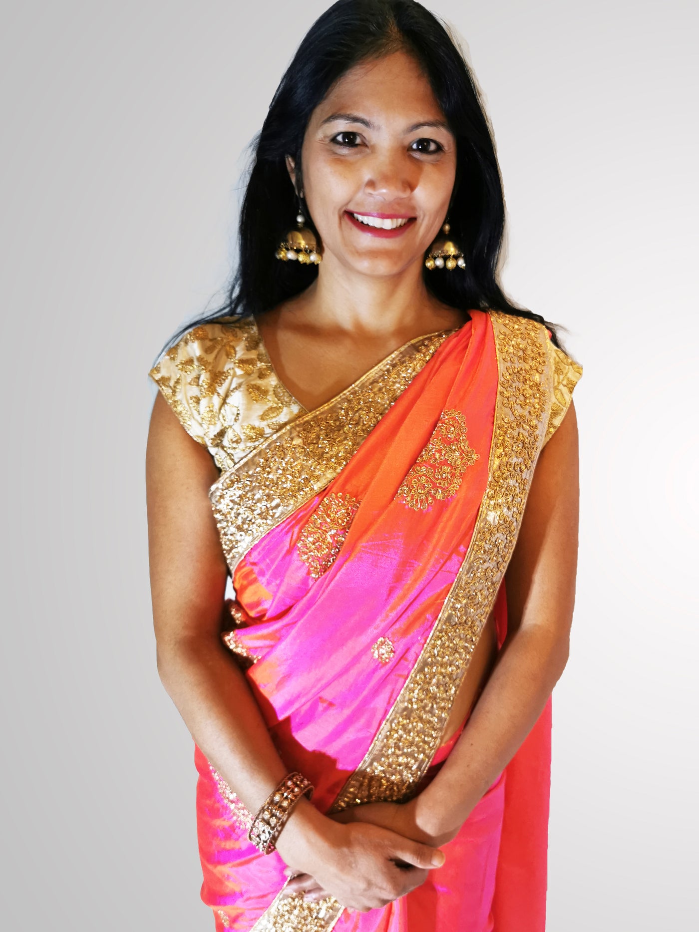 Shimmering Pink Silk Saree - Indian Clothing in Denver, CO, Aurora, CO, Boulder, CO, Fort Collins, CO, Colorado Springs, CO, Parker, CO, Highlands Ranch, CO, Cherry Creek, CO, Centennial, CO, and Longmont, CO. Nationwide shipping USA - India Fashion X