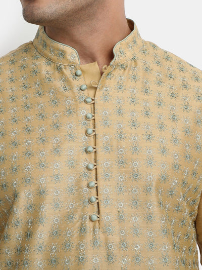 Gold Embroidered Kurta Set Indian Clothing in Denver, CO, Aurora, CO, Boulder, CO, Fort Collins, CO, Colorado Springs, CO, Parker, CO, Highlands Ranch, CO, Cherry Creek, CO, Centennial, CO, and Longmont, CO. NATIONWIDE SHIPPING USA- India Fashion X