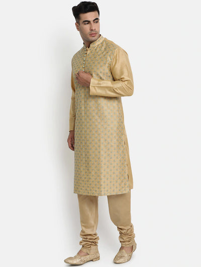 Gold Embroidered Kurta Set Indian Clothing in Denver, CO, Aurora, CO, Boulder, CO, Fort Collins, CO, Colorado Springs, CO, Parker, CO, Highlands Ranch, CO, Cherry Creek, CO, Centennial, CO, and Longmont, CO. NATIONWIDE SHIPPING USA- India Fashion X