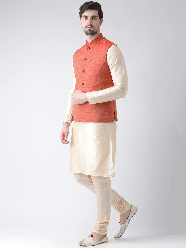 Cream Fitted Kurta Nehru Jacket Indian Clothing in Denver, CO, Aurora, CO, Boulder, CO, Fort Collins, CO, Colorado Springs, CO, Parker, CO, Highlands Ranch, CO, Cherry Creek, CO, Centennial, CO, and Longmont, CO. NATIONWIDE SHIPPING USA- India Fashion X
