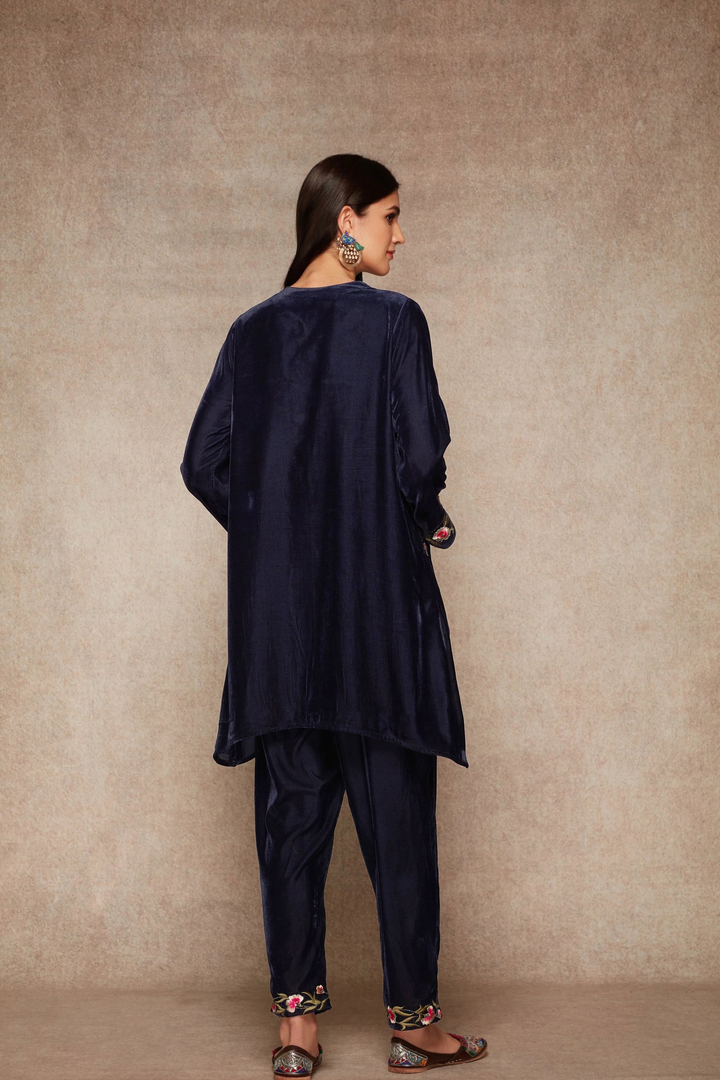 Navy kurta palazzo set Indian Clothing in Denver, CO, Aurora, CO, Boulder, CO, Fort Collins, CO, Colorado Springs, CO, Parker, CO, Highlands Ranch, CO, Cherry Creek, CO, Centennial, CO, and Longmont, CO. NATIONWIDE SHIPPING USA- India Fashion X