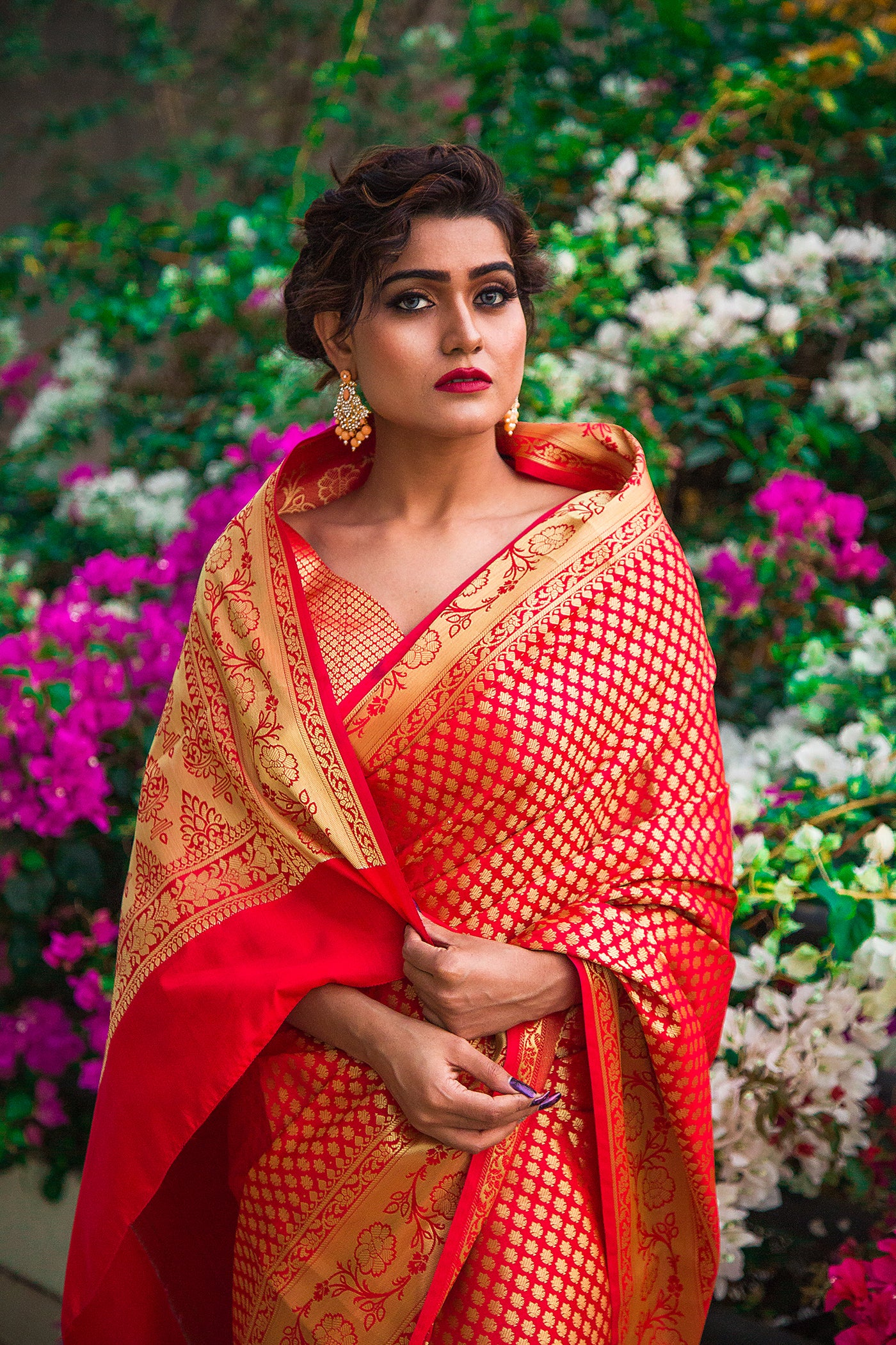 Red Banarasi Silk Saree Indian Clothing in Denver, CO, Aurora, CO, Boulder, CO, Fort Collins, CO, Colorado Springs, CO, Parker, CO, Highlands Ranch, CO, Cherry Creek, CO, Centennial, CO, and Longmont, CO. NATIONWIDE SHIPPING USA- India Fashion X