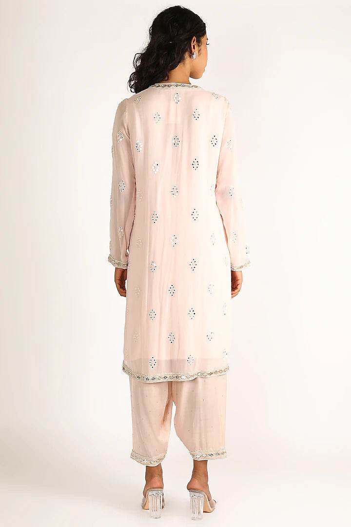 Blush Pink Mirror Salwar Set Indian Clothing in Denver, CO, Aurora, CO, Boulder, CO, Fort Collins, CO, Colorado Springs, CO, Parker, CO, Highlands Ranch, CO, Cherry Creek, CO, Centennial, CO, and Longmont, CO. NATIONWIDE SHIPPING USA- India Fashion X