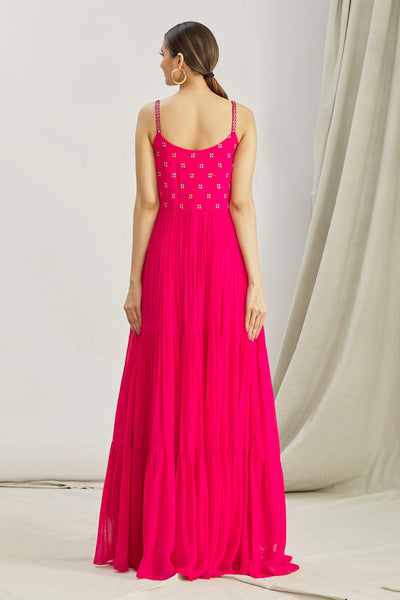 Pink Georgette Anarkali Set Indian Clothing in Denver, CO, Aurora, CO, Boulder, CO, Fort Collins, CO, Colorado Springs, CO, Parker, CO, Highlands Ranch, CO, Cherry Creek, CO, Centennial, CO, and Longmont, CO. NATIONWIDE SHIPPING USA- India Fashion X