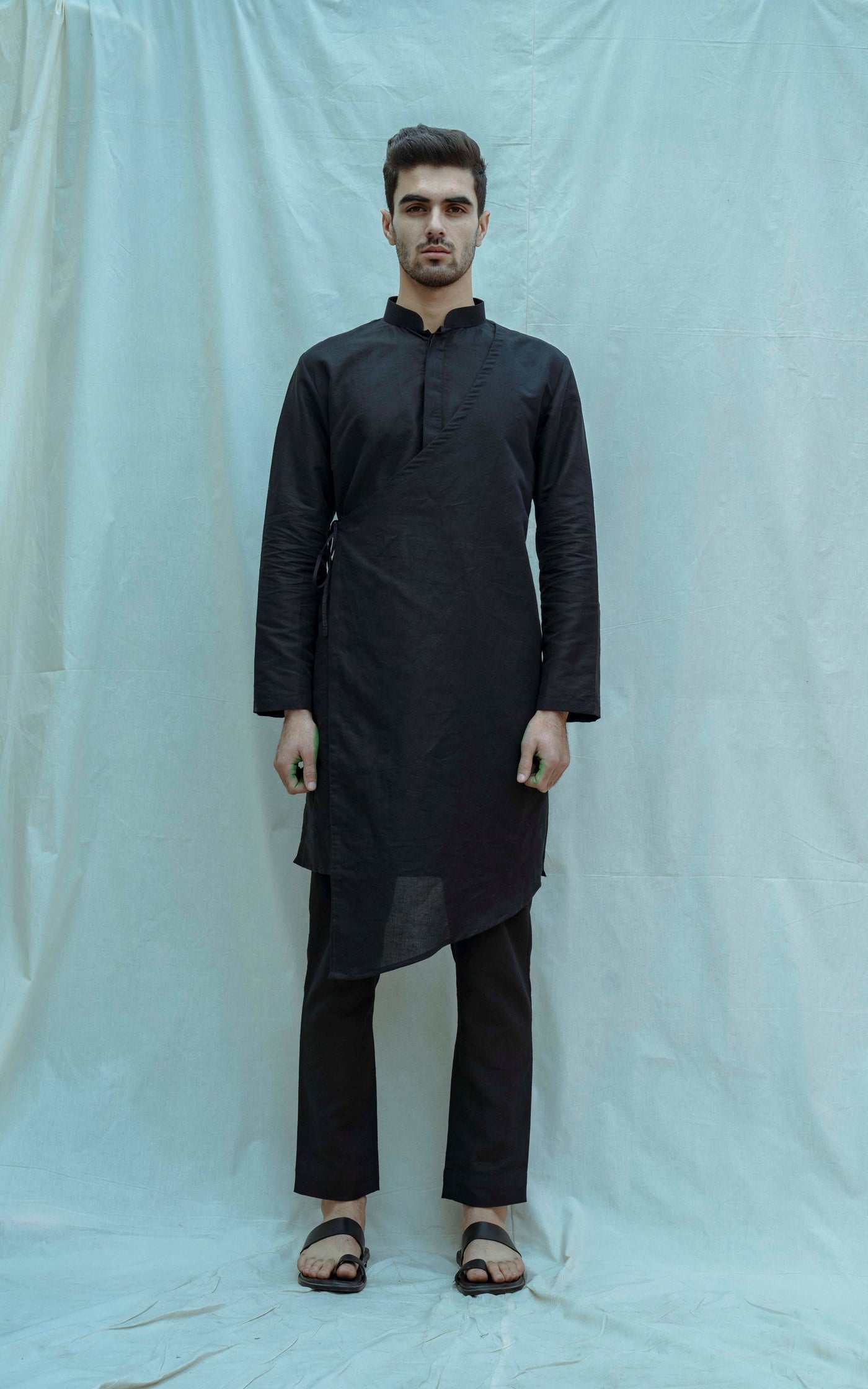 Soft Black Kurta Set Indian Clothing in Denver, CO, Aurora, CO, Boulder, CO, Fort Collins, CO, Colorado Springs, CO, Parker, CO, Highlands Ranch, CO, Cherry Creek, CO, Centennial, CO, and Longmont, CO. NATIONWIDE SHIPPING USA- India Fashion X