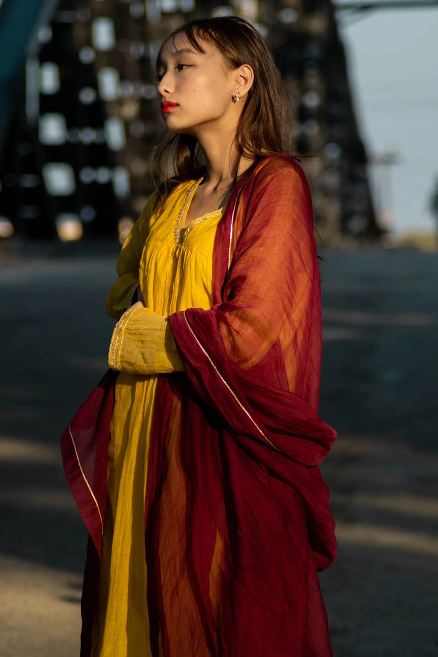 Yellow Handwoven Kurta Set Indian Clothing in Denver, CO, Aurora, CO, Boulder, CO, Fort Collins, CO, Colorado Springs, CO, Parker, CO, Highlands Ranch, CO, Cherry Creek, CO, Centennial, CO, and Longmont, CO. NATIONWIDE SHIPPING USA- India Fashion X