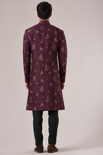 Old Mauve Sherwani Set Indian Clothing in Denver, CO, Aurora, CO, Boulder, CO, Fort Collins, CO, Colorado Springs, CO, Parker, CO, Highlands Ranch, CO, Cherry Creek, CO, Centennial, CO, and Longmont, CO. NATIONWIDE SHIPPING USA- India Fashion X