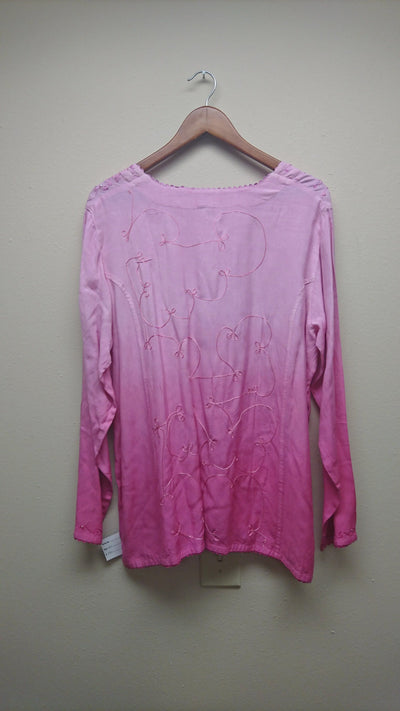 Kurti Blouse Top in Pink - Indian Clothing in Denver, CO, Aurora, CO, Boulder, CO, Fort Collins, CO, Colorado Springs, CO, Parker, CO, Highlands Ranch, CO, Cherry Creek, CO, Centennial, CO, and Longmont, CO. Nationwide shipping USA - India Fashion X