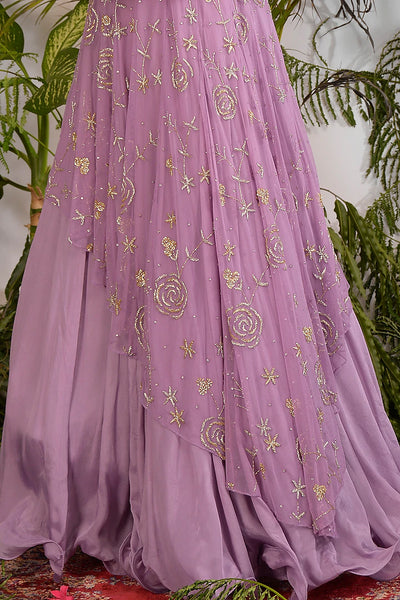 Lilac Embroidered Anarkali Set Indian Clothing in Denver, CO, Aurora, CO, Boulder, CO, Fort Collins, CO, Colorado Springs, CO, Parker, CO, Highlands Ranch, CO, Cherry Creek, CO, Centennial, CO, and Longmont, CO. NATIONWIDE SHIPPING USA- India Fashion X