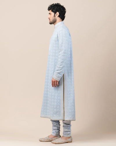 Powder Blue Chikankari Kurta Set Indian Clothing in Denver, CO, Aurora, CO, Boulder, CO, Fort Collins, CO, Colorado Springs, CO, Parker, CO, Highlands Ranch, CO, Cherry Creek, CO, Centennial, CO, and Longmont, CO. NATIONWIDE SHIPPING USA- India Fashion X