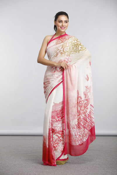 Ethnic Rani Melange Saree - Indian Clothing in Denver, CO, Aurora, CO, Boulder, CO, Fort Collins, CO, Colorado Springs, CO, Parker, CO, Highlands Ranch, CO, Cherry Creek, CO, Centennial, CO, and Longmont, CO. Nationwide shipping USA - India Fashion X