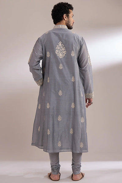 Gray Choga Kurta Set Indian Clothing in Denver, CO, Aurora, CO, Boulder, CO, Fort Collins, CO, Colorado Springs, CO, Parker, CO, Highlands Ranch, CO, Cherry Creek, CO, Centennial, CO, and Longmont, CO. NATIONWIDE SHIPPING USA- India Fashion X