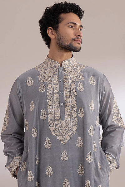 Gray Choga Kurta Set Indian Clothing in Denver, CO, Aurora, CO, Boulder, CO, Fort Collins, CO, Colorado Springs, CO, Parker, CO, Highlands Ranch, CO, Cherry Creek, CO, Centennial, CO, and Longmont, CO. NATIONWIDE SHIPPING USA- India Fashion X