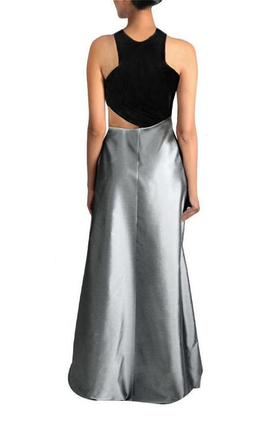 GLAMOROUS TWISTED GOWN - Indian Clothing in Denver, CO, Aurora, CO, Boulder, CO, Fort Collins, CO, Colorado Springs, CO, Parker, CO, Highlands Ranch, CO, Cherry Creek, CO, Centennial, CO, and Longmont, CO. Nationwide shipping USA - India Fashion X