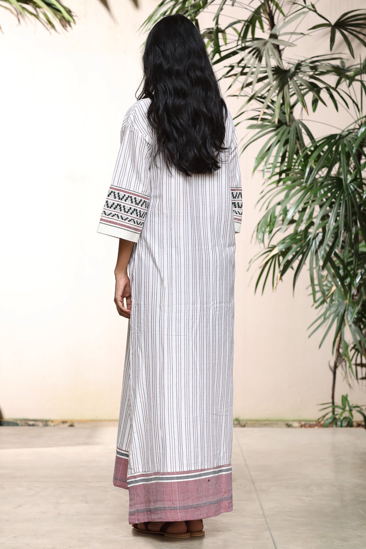 indian long tunic dresses Hand Block Printed Cotton Dress: Indian Long Gown Tunic Summer dress