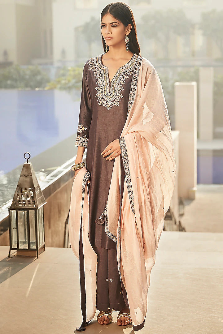 Old Lilac Kurta Set - Indian Clothing in Denver, CO, Aurora, CO, Boulder, CO, Fort Collins, CO, Colorado Springs, CO, Parker, CO, Highlands Ranch, CO, Cherry Creek, CO, Centennial, CO, and Longmont, CO. Nationwide shipping USA - India Fashion X
