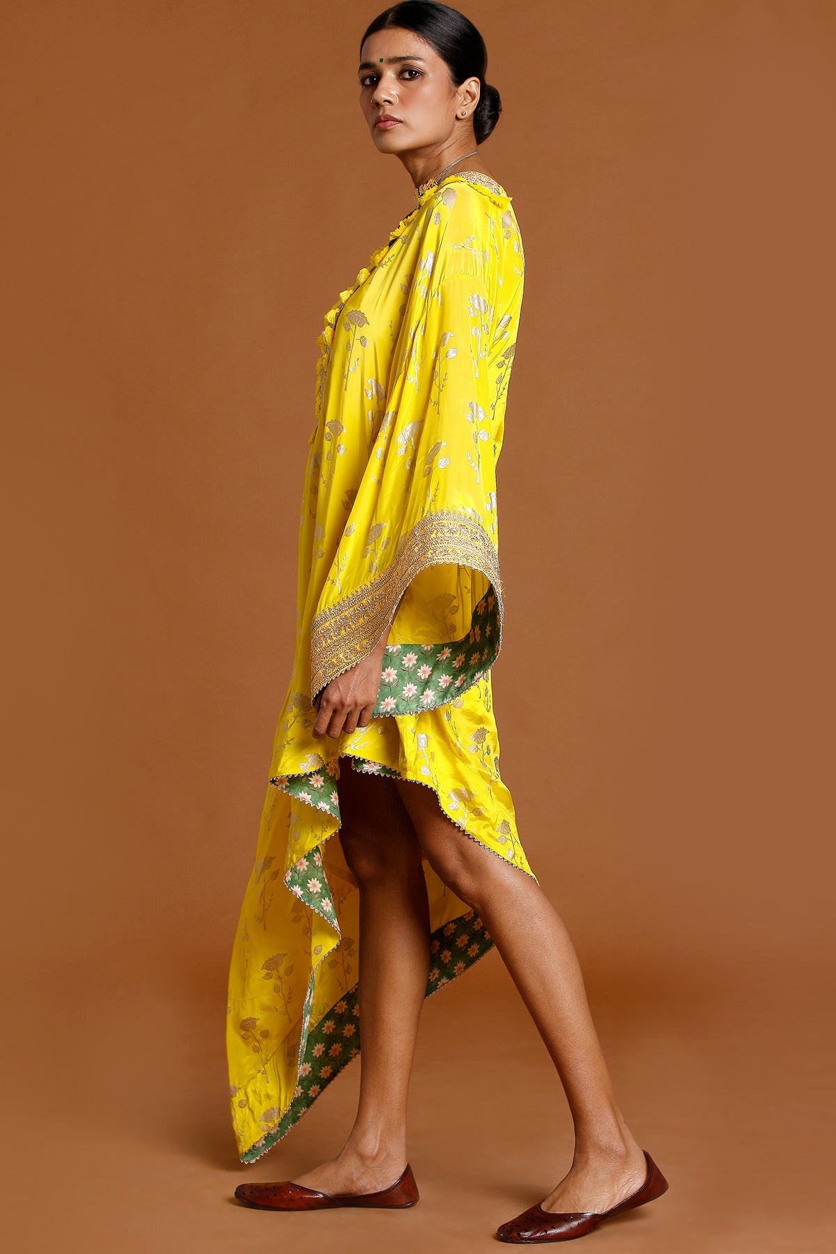 Lemon Yellow Kaftan Indian Clothing in Denver, CO, Aurora, CO, Boulder, CO, Fort Collins, CO, Colorado Springs, CO, Parker, CO, Highlands Ranch, CO, Cherry Creek, CO, Centennial, CO, and Longmont, CO. NATIONWIDE SHIPPING USA- India Fashion X