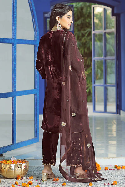 Wine Embroidered Kurta Set - Indian Clothing in Denver, CO, Aurora, CO, Boulder, CO, Fort Collins, CO, Colorado Springs, CO, Parker, CO, Highlands Ranch, CO, Cherry Creek, CO, Centennial, CO, and Longmont, CO. Nationwide shipping USA - India Fashion X