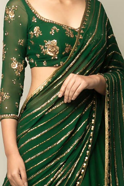 Bottle Green Skirt Set - Indian Clothing in Denver, CO, Aurora, CO, Boulder, CO, Fort Collins, CO, Colorado Springs, CO, Parker, CO, Highlands Ranch, CO, Cherry Creek, CO, Centennial, CO, and Longmont, CO. Nationwide shipping USA - India Fashion X