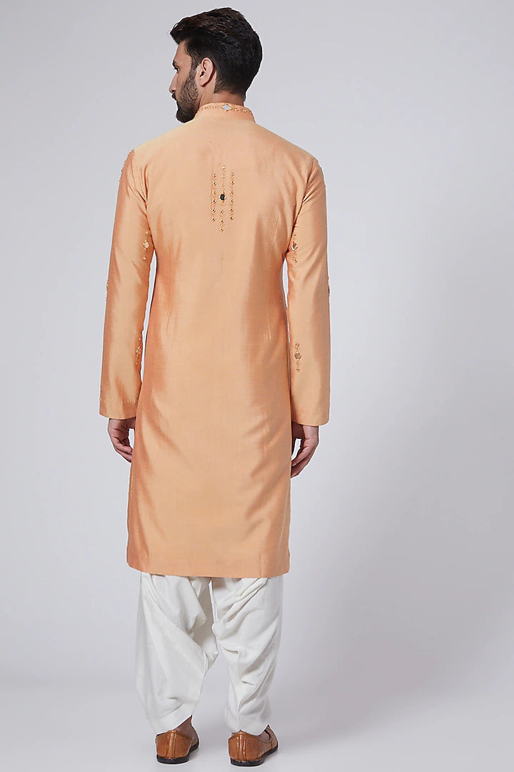 Mustard Embroidered Kurta Set Indian Clothing in Denver, CO, Aurora, CO, Boulder, CO, Fort Collins, CO, Colorado Springs, CO, Parker, CO, Highlands Ranch, CO, Cherry Creek, CO, Centennial, CO, and Longmont, CO. NATIONWIDE SHIPPING USA- India Fashion X