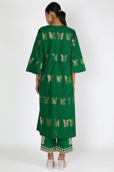 Green Aari Kurta Salwar Set - Indian Clothing in Denver, CO, Aurora, CO, Boulder, CO, Fort Collins, CO, Colorado Springs, CO, Parker, CO, Highlands Ranch, CO, Cherry Creek, CO, Centennial, CO, and Longmont, CO. Nationwide shipping USA - India Fashion X