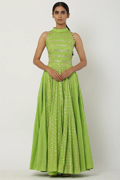 Lime Green Kalidar Anarkali Set - Indian Clothing in Denver, CO, Aurora, CO, Boulder, CO, Fort Collins, CO, Colorado Springs, CO, Parker, CO, Highlands Ranch, CO, Cherry Creek, CO, Centennial, CO, and Longmont, CO. Nationwide shipping USA - India Fashion X