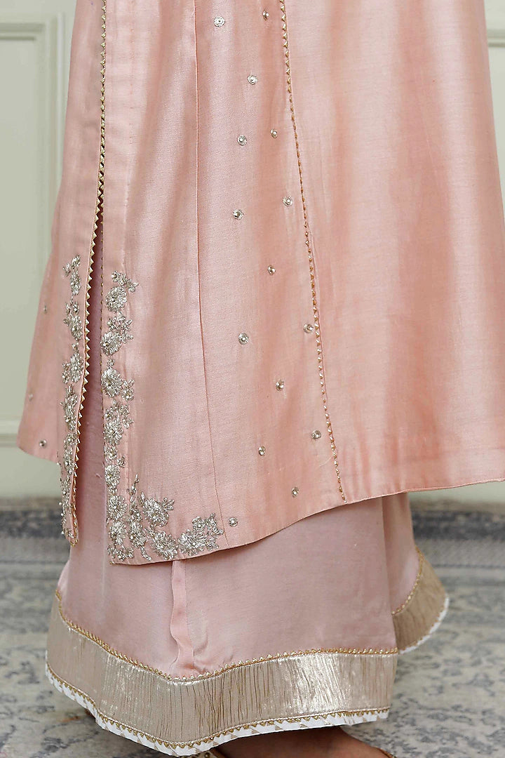 Pink Gota Chauga Kurta Set - Indian Clothing in Denver, CO, Aurora, CO, Boulder, CO, Fort Collins, CO, Colorado Springs, CO, Parker, CO, Highlands Ranch, CO, Cherry Creek, CO, Centennial, CO, and Longmont, CO. Nationwide shipping USA - India Fashion X