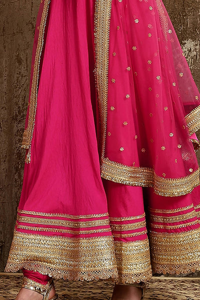 Fuchsia Zardosi Anarkali Set - Indian Clothing in Denver, CO, Aurora, CO, Boulder, CO, Fort Collins, CO, Colorado Springs, CO, Parker, CO, Highlands Ranch, CO, Cherry Creek, CO, Centennial, CO, and Longmont, CO. Nationwide shipping USA - India Fashion X