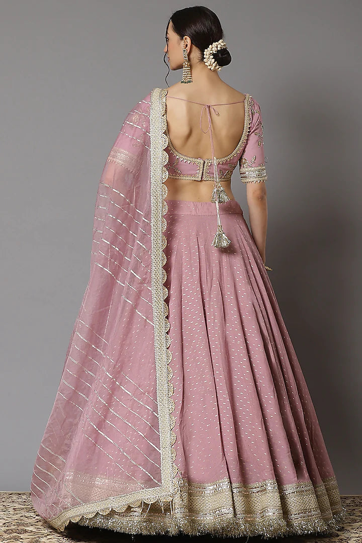 Soft Lilac Lehenga Set - Indian Clothing in Denver, CO, Aurora, CO, Boulder, CO, Fort Collins, CO, Colorado Springs, CO, Parker, CO, Highlands Ranch, CO, Cherry Creek, CO, Centennial, CO, and Longmont, CO. Nationwide shipping USA - India Fashion X