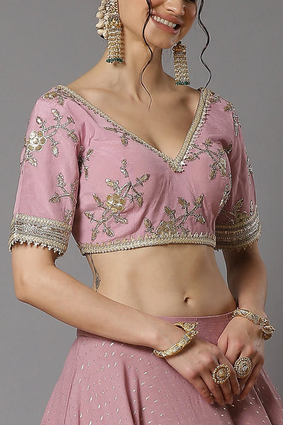 Soft Lilac Lehenga Set - Indian Clothing in Denver, CO, Aurora, CO, Boulder, CO, Fort Collins, CO, Colorado Springs, CO, Parker, CO, Highlands Ranch, CO, Cherry Creek, CO, Centennial, CO, and Longmont, CO. Nationwide shipping USA - India Fashion X