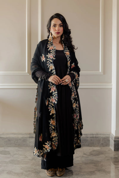 Black Kali Anarkali Set Indian Clothing in Denver, CO, Aurora, CO, Boulder, CO, Fort Collins, CO, Colorado Springs, CO, Parker, CO, Highlands Ranch, CO, Cherry Creek, CO, Centennial, CO, and Longmont, CO. NATIONWIDE SHIPPING USA- India Fashion X
